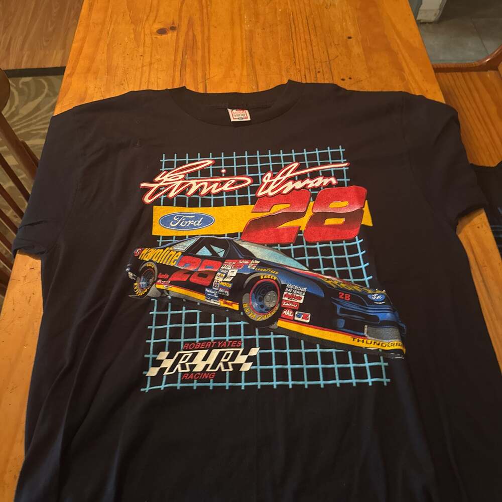 Vintage Ernie Irvan Texaco Havoline Ford T-shirt XL 90s NASCAR